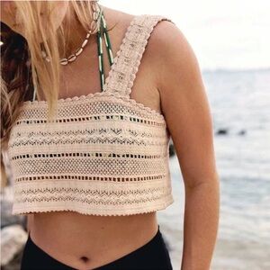 aerie Crochet Crop Top